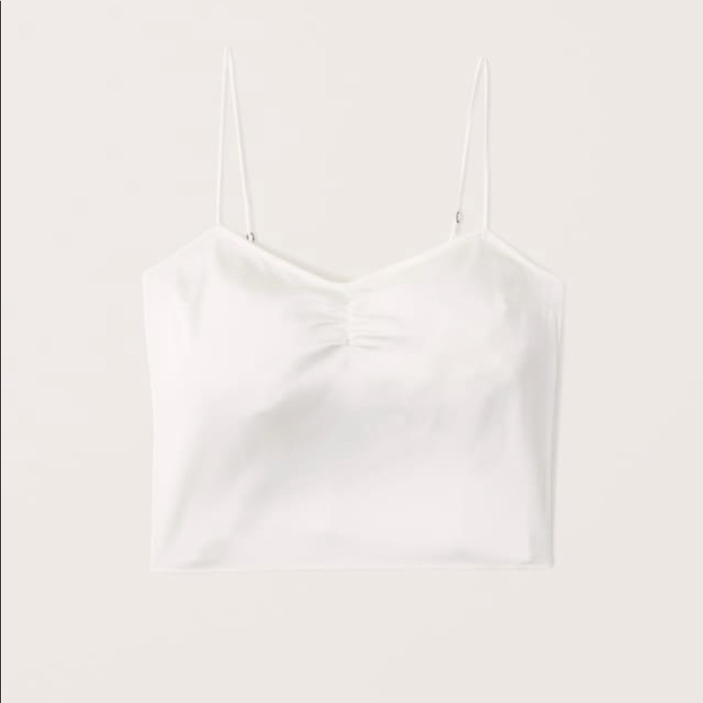 90s Cinched Front Satin Cami Abercrombie